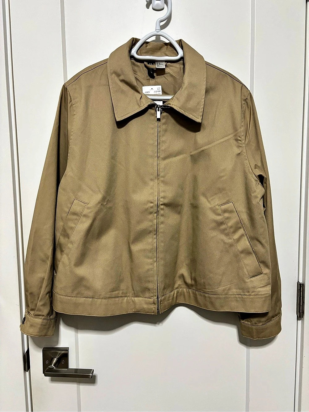 H&M Women’s Utility Jacket in Beige Size XL NWT